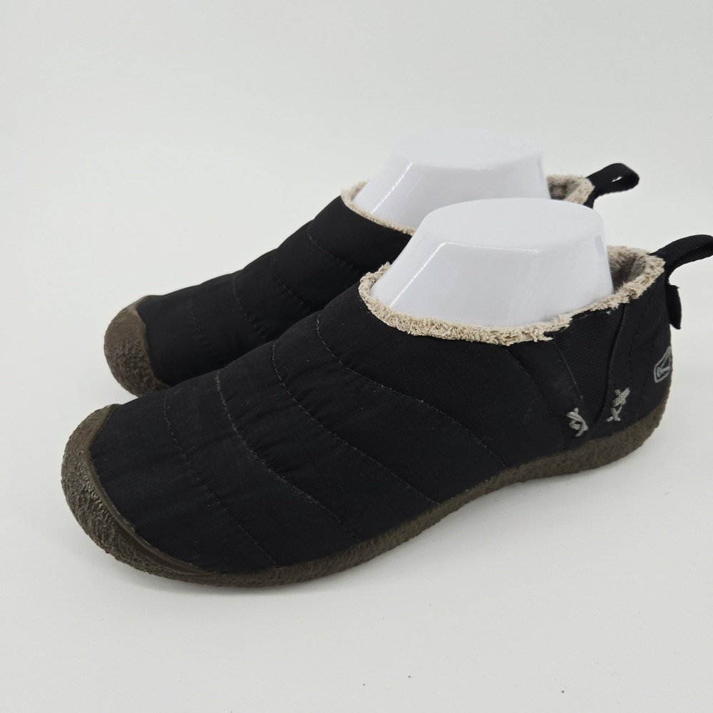 Keen Womens Shoes Cush Howser Size 8 M Black Quilted Bootie Loafer Pre Owned